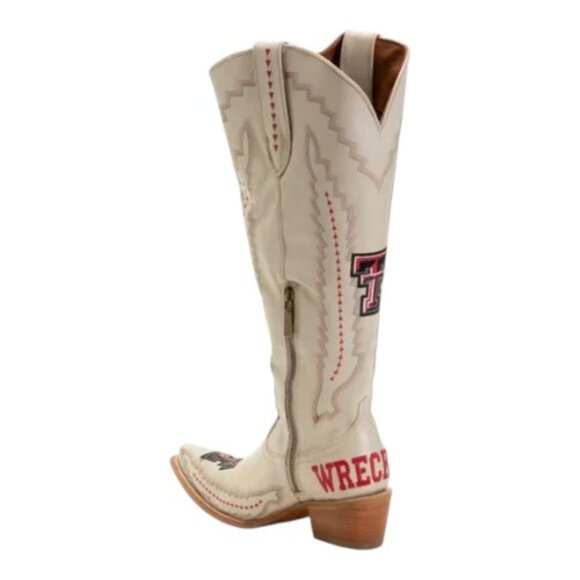 VACCARI BOOTS Mexico Leather Texas Tech Madison Tall Western Boots - Picture 2 of 2